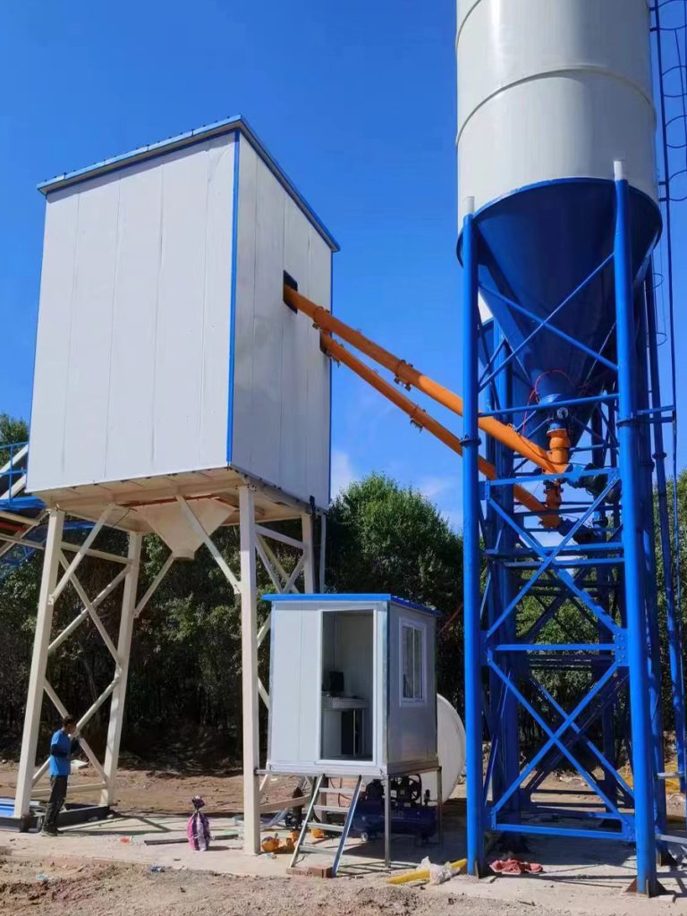 HZS90混凝土搅拌站革新塔吉克斯坦建筑!